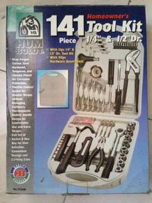 51+90 pc Toolkit Tool Box Kit DIY hardware toolbox