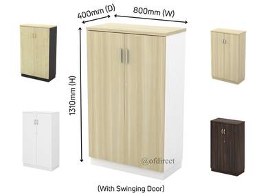 Cupboard 3 Tier Medium Home Cabinet Bookshelf
