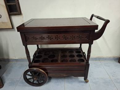Solid Wood Serving Trolley | Functional & Well-Des