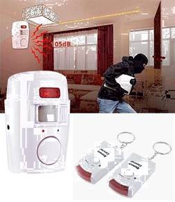 Motion Alarm Sensor With 2 Remote Controllers