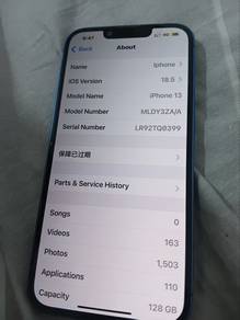 iphone 13 blue 128gb all ori part