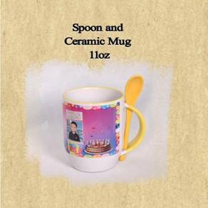 Spoon and Ceramic Mug