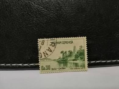 1958 Vietnam Stamp Old Pagoda Tourism Scenery