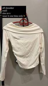 white off shoulder top