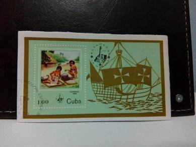 1985 Cuba Stamp, Miniature Sheet