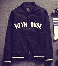 Black Varsity Sweater Bomber Men's Baseball Jacket