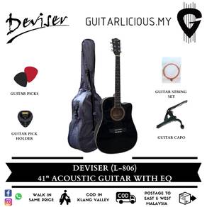 Deviser 41" Semi Acoustic Guitar with 4 band EQ