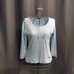 MCM Baby Blue Quater Sleeve Top