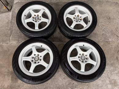 Rim advan gt 15 inch putih iriz neo myvi flx alza