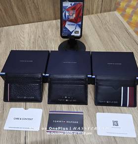Tommy Hilfiger Leather Credit Card Holder Black
