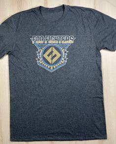 Foo Fighters London 2018 Grey Tee #BL Used