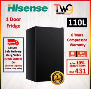 hisence 110l single door fridge refrigerator ❗️