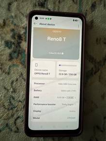 OPPO RENO 8t 256GB 8 8 GB ram
