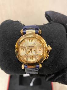 Cartier Pasha 18K 750 Rose Gold Factory Diamonds