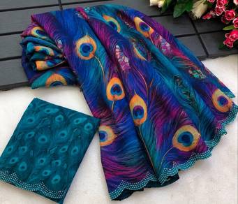 Peacock Design Saree