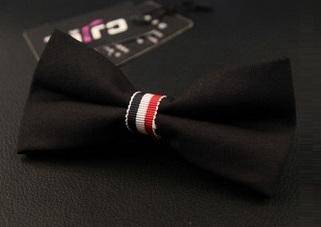 M009 British Black Bowtie Formal Business Bow Tie