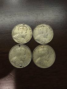 Straits Settlements silver coin