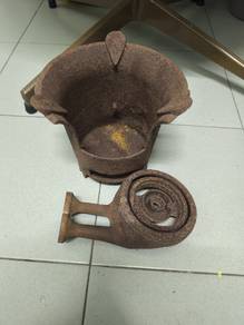 Antique Vintage cast iron charcoal 