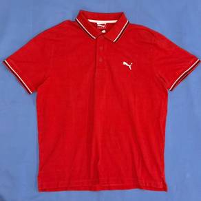 Pre-loved Original Puma Polo Shirt M Size Red