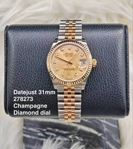 Rolex Datejust 31mm 278273 Gold diamond NEW 2026