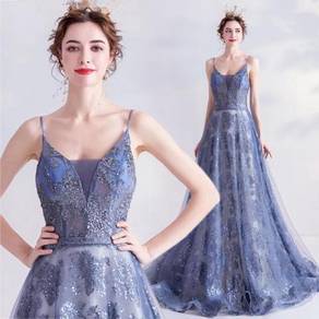 Blue glitter wedding bridal dress gown RBP1469