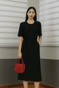 Samantha Thavasa suede leather tote bag