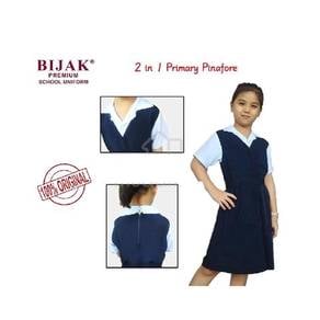 Bijak Wrinkle free baju Sekolah perempuan size 28