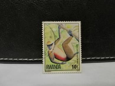 1978 Rwanda Stamp Mona Monkey