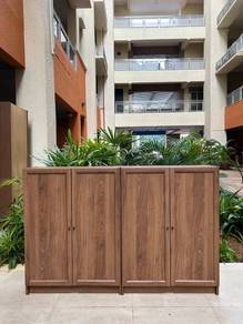 ikea BILLY Oxberg Low cabinet in Brown Walnut effe