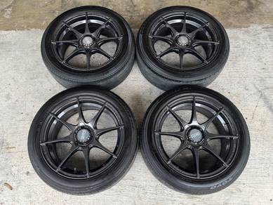 Rim second 16 OZ HLT siap tayar myvi city vios