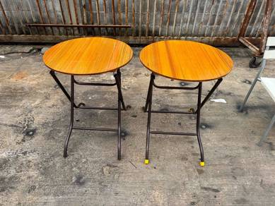 2ft Wooden Meja Lipat Foldable Table