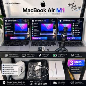 3x unit macbook air m1 available for sale like new