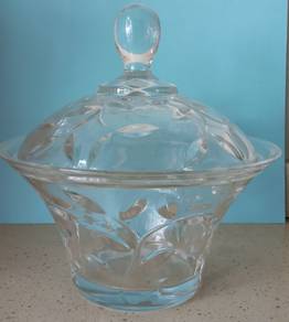 RCR crystal candy bowl with lid