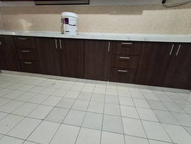 kitchen cabinet counter table fluted panel wardrob