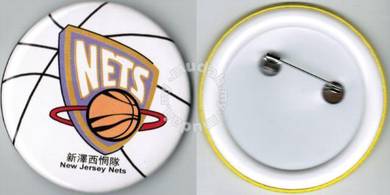 NBA Basketball New Jersey Nets Button Badge 58mm