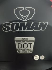 Soman Full Face Helmet with Bluetooth 