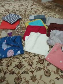 assorted coloured pillow cases 6 pcs 