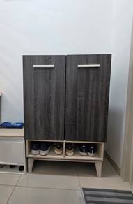 Large Grey Shoe Cabinet – 4 Tier