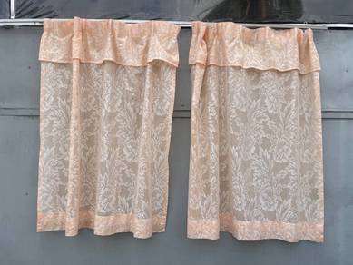 B934 Langsir Renda Tingkap Window Lace Curtain