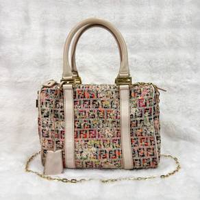 Fendi Zucchino FF Boston Mini Froever Bauletto