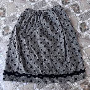Comme des Garcons Tweed Easy Skirt Gray