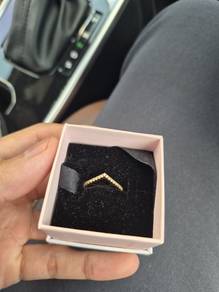 Pandora 14k Rose Gold-Plated Sparkling Ring