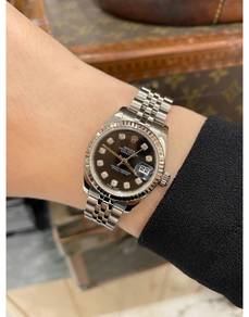 Rolex Lady Datejust REF179174 Jubilee Black Diamon