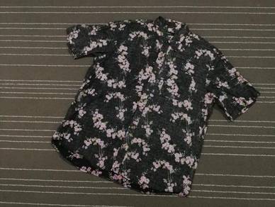 Kemeja bunga sakura kingwin saiz xxxl