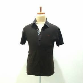 Burberry Dark Brown Slim Fit Polo T-Shirt