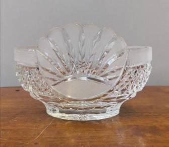 Crystal oval bowl