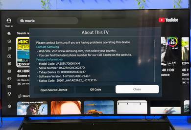 Samsung 55 4K Smart TV very like new