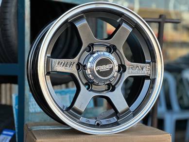 4X4Rim TE37X 15Inch HyperBlack TOYOTA HILUX HIACE