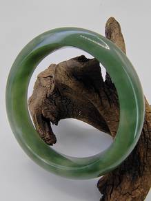 Gelang Giok Jadeite Jed Burma Hijau Ais Burma Asli