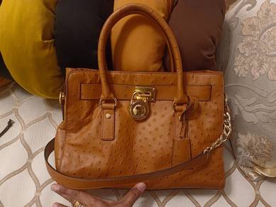 Michael kors mk ostrich leather bag